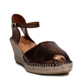 Italian Women Oxide Leather Wedges #0653