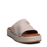 Italian Women Beige Leather Slipper #0727
