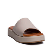 Italian Women Beige Leather Slipper #0728