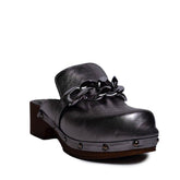 Italian Women Oxide Leather Wedges #0740