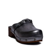 Italian Women Oxide Leather Wedges #0744