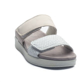 Italian Women Silver Leather Slipper #1102