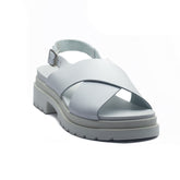 Italian Women White Leather Sandal #1125