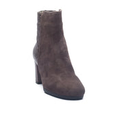 Italian Women Grey Chamois Half Boot #1163