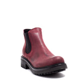 Italian Women Maroon Leather Half Boot #0119