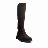 Women Brown Chamois Boots #1202