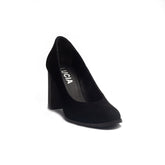 Women Black Chamois Shoes #1217