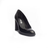 Women Black Vernis Leather Shoes #1218