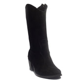Women Black Chamois Boots #1227