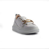 Italian Women White Leather Shoes #1268