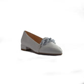 Italian Women White Leather Shoes #1299