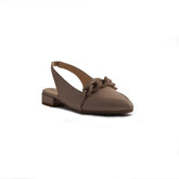 Italian Women Beige Leather Mules #1305