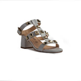 Italian Women White Leather Sandal #1316