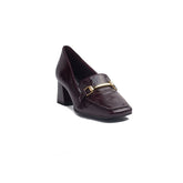 Spanish Women Maroon Vernis Leather Shoes #1330