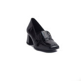 Spanish Women Black Vernis Leather Shoes #1333