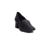 Spanish Women Black Leather Shoes #1334