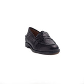 Spanish Women Black Leather Shoes #1357