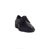 Spanish Women Black Leather Shoes #1378