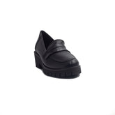 Spanish Women Black Leather Shoes #1380
