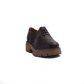 Spanish Women Brown Leather Shoes #1388