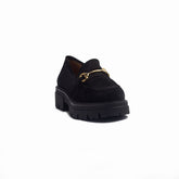 Spanish Women Black Chamois Shoes #1397