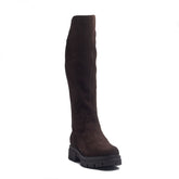 Spanish Women Brown Chamois Boots #1402