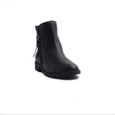 Spanish Women Black Leather Half Boot #1438