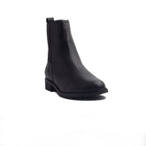 Spanish Women Black Leather Half Boot #1440
