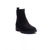 Spanish Women Black Chamois Half Boot #1442