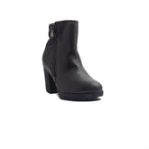 Spanish Women Grey Leather Half Boot #1457