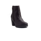 Spanish Women Brown Leather Half Boot #1459