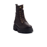 Spanish Women Brown Leather Half Boot #1472