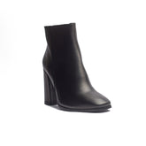 Spanish Women Black Leather Half Boot #1527