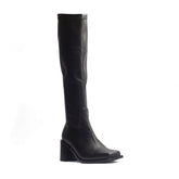 Spanish Women Black Leather Boots #1534