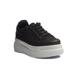 Turkish Women Black Cloth Shoes #1573