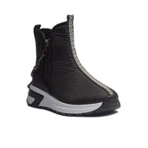 Turkish Women Black Water Proof Half Boot #1585