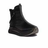 Turkish Women Black Vernis Leather Half Boot #1687