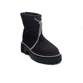 Turkish Women Black Water Proof Half Boot #1694