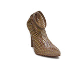 Turkish Women Beige Plastic Heels #1706