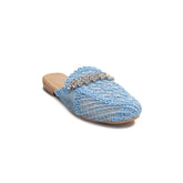 Turkish Women Light Blue MAGDOOL Mules #1755