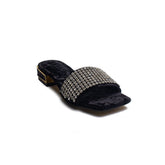Turkish Women Black Velvet Slipper #1801