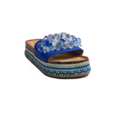 Europeon Union Women Dark Blue Chamois Slipper #1832