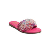 Europeon Union Women Pink Leather Slipper #1843