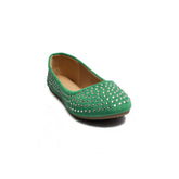 Europeon Union Women Green Chamois Ballerina #1862