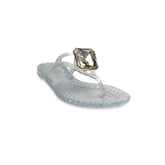 Europeon Union Women Transparent Plastic Slipper #1879