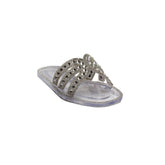 Europeon Union Women Transparent Plastic Slipper #1920