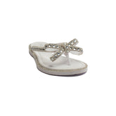 Europeon Union Women Silver Plastic Slipper #1928