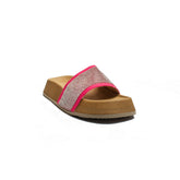 Turkish Women Pink Satin Slipper #2058