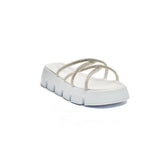 Turkish Women White Leather Slipper #2064