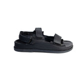 Turkish Women Black Leather Sandal #2069